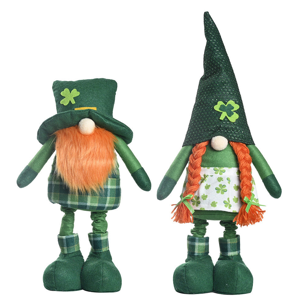 St. Patrick's Day Gnome Dolls Coordinated Holiday Pair