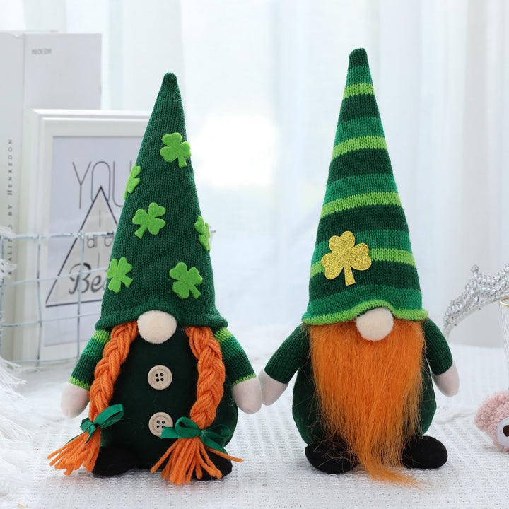 St. Patrick's Day Gnome Set for Festive Tabletop Decor