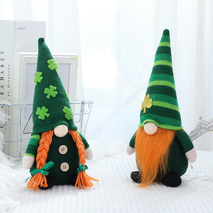St. Patrick's Day Gnome Set for Festive Tabletop Decor