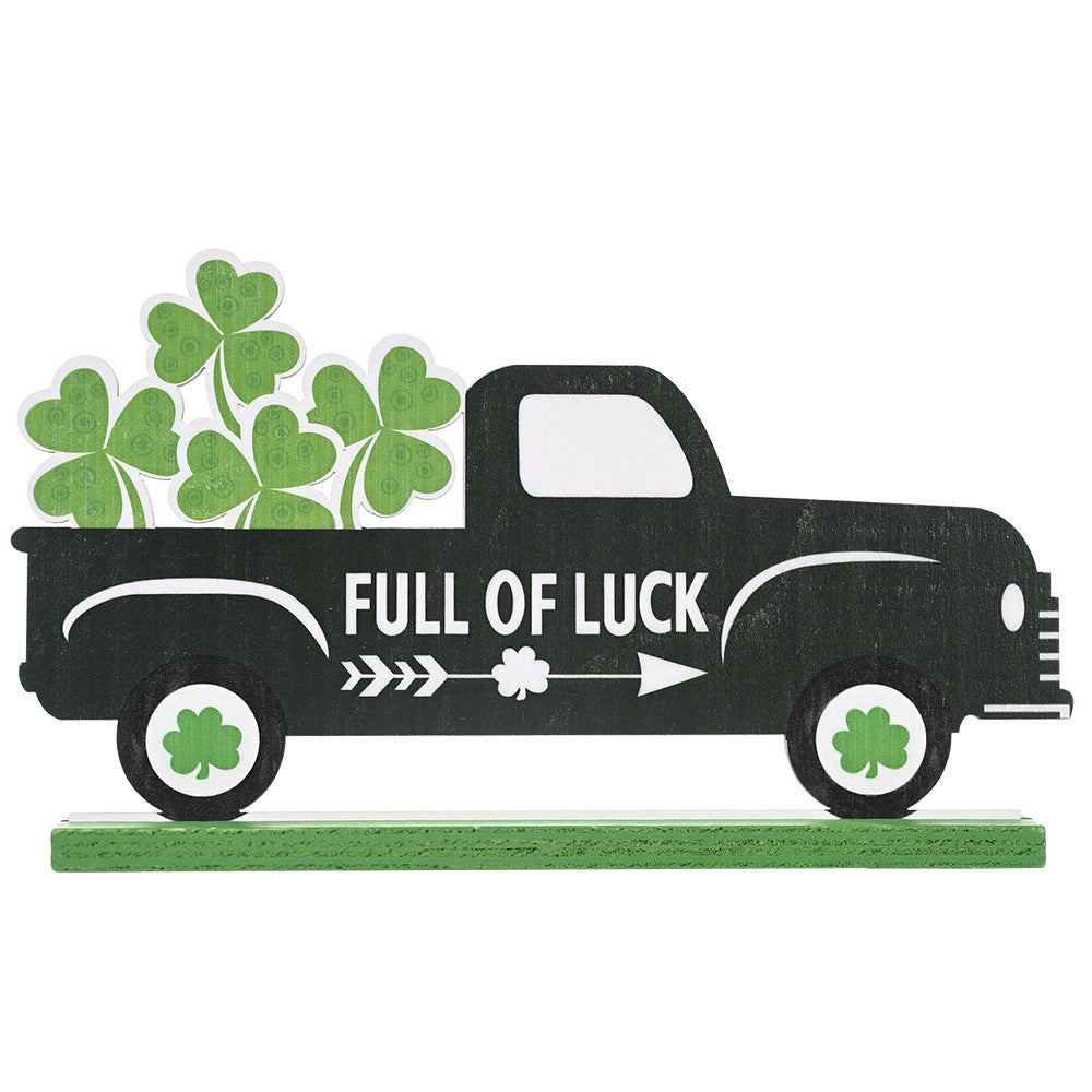 St. Patrick’s Day Wooden Ornament Tabletop Decoration