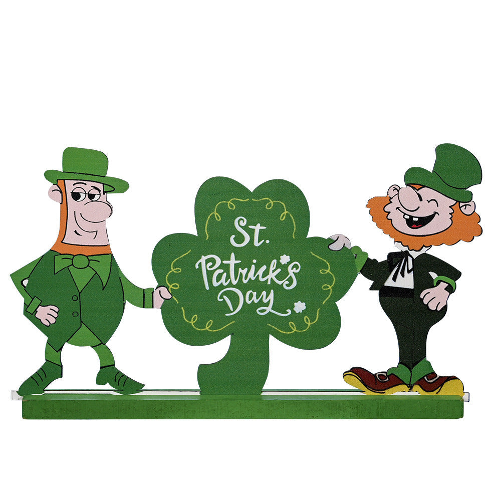 St. Patrick’s Day Wooden Ornament Tabletop Decoration