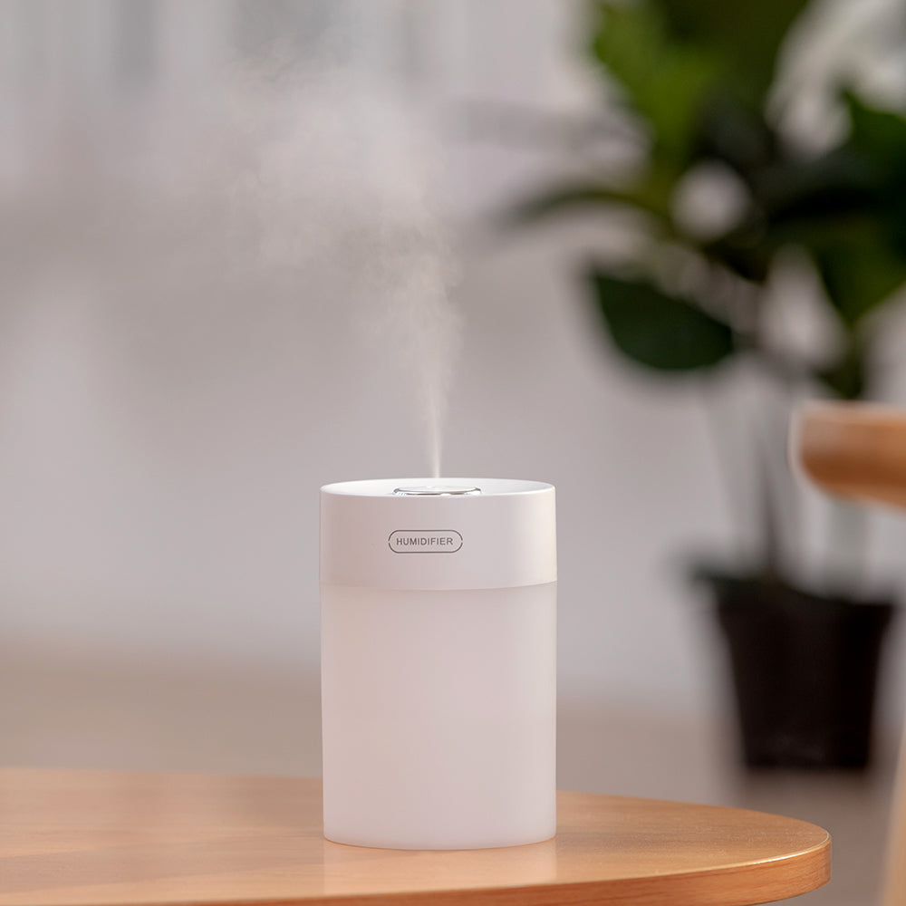 Mini USB Desktop Humidifier with Warm Glow Night Light