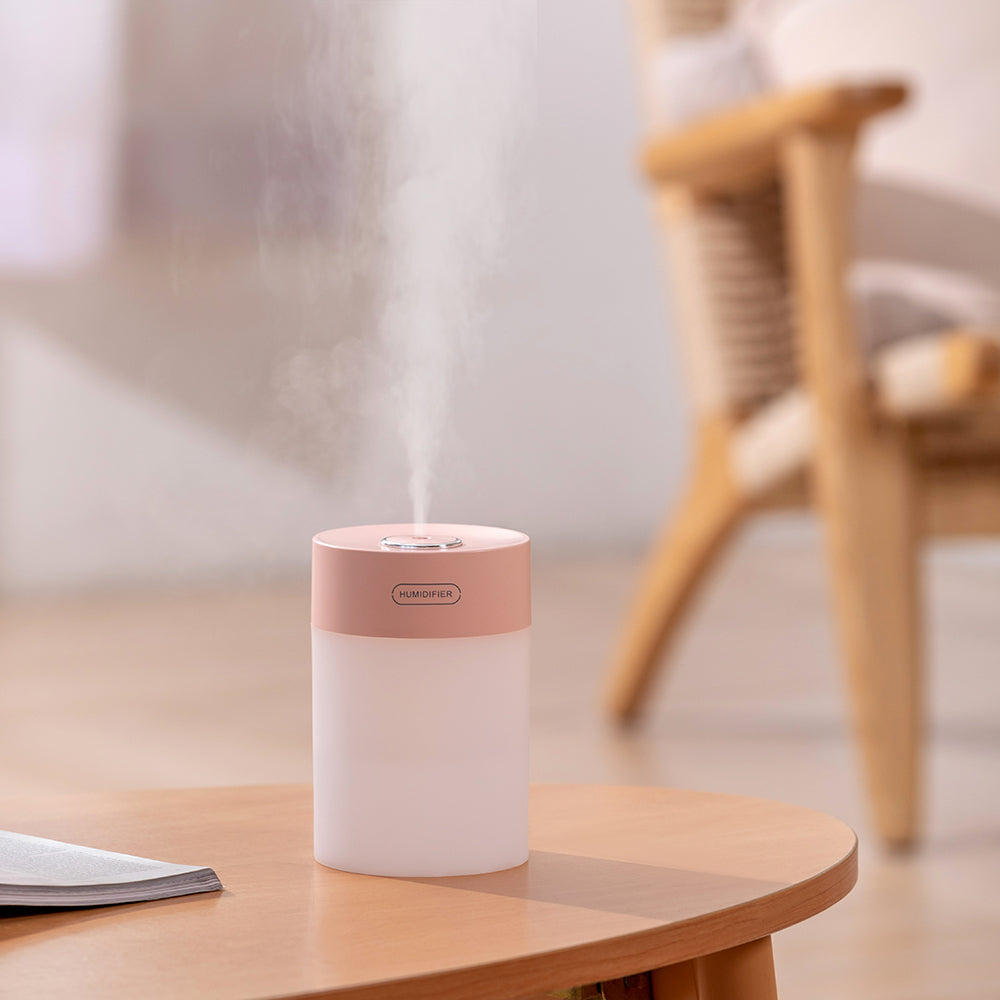 Mini USB Desktop Humidifier with Warm Glow Night Light