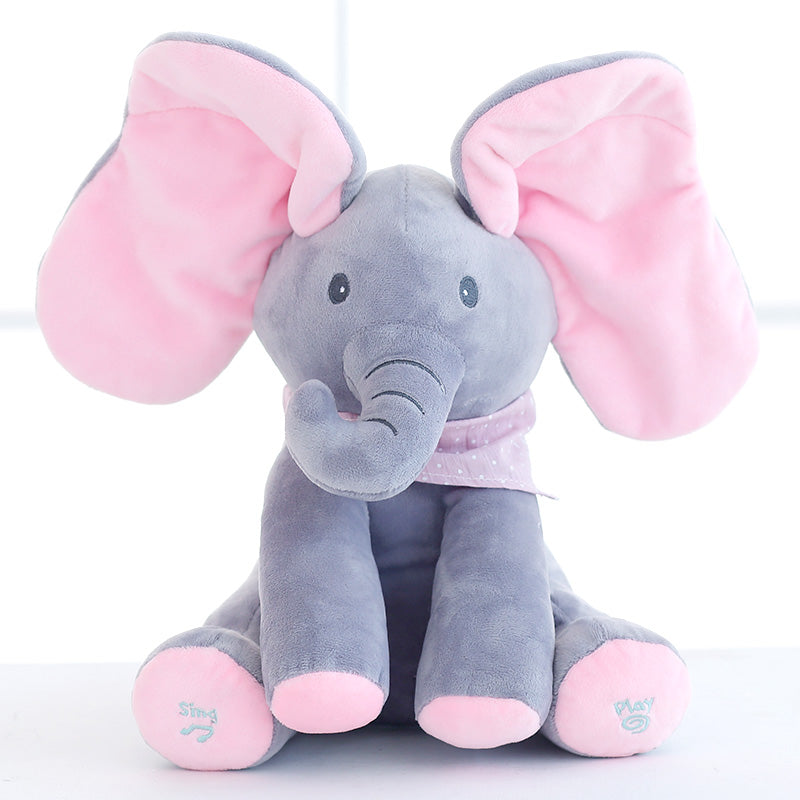 Peekaboo Elephant Plush Toy for Screen-Free Playtime