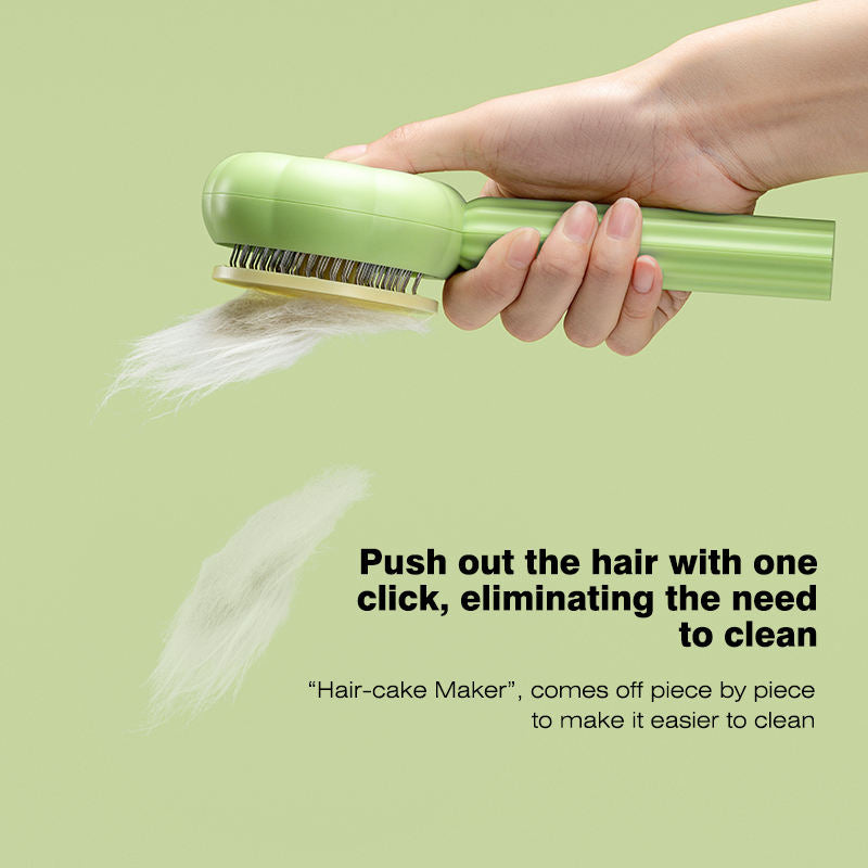 Self-Cleaning Cat Comb for Less Fur and Hairballs