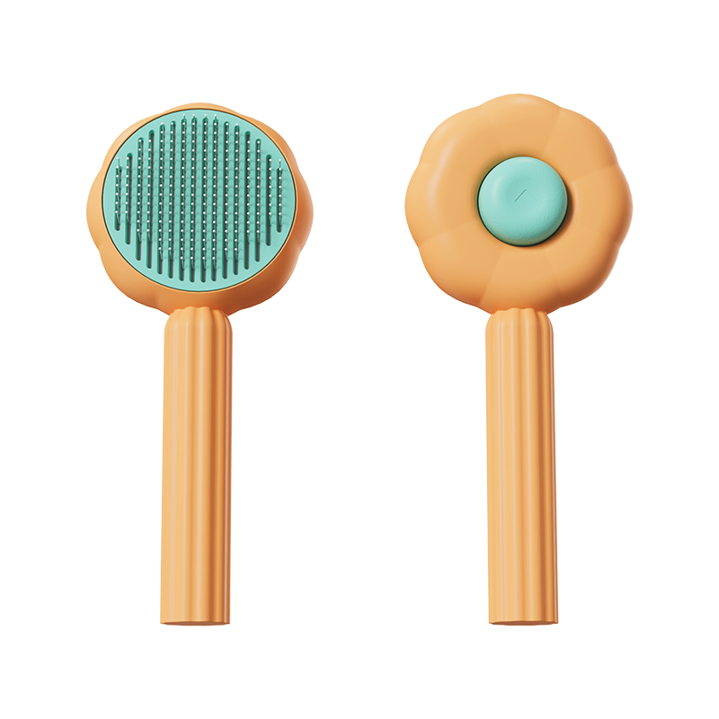 Self-Cleaning Cat Comb for Less Fur and Hairballs