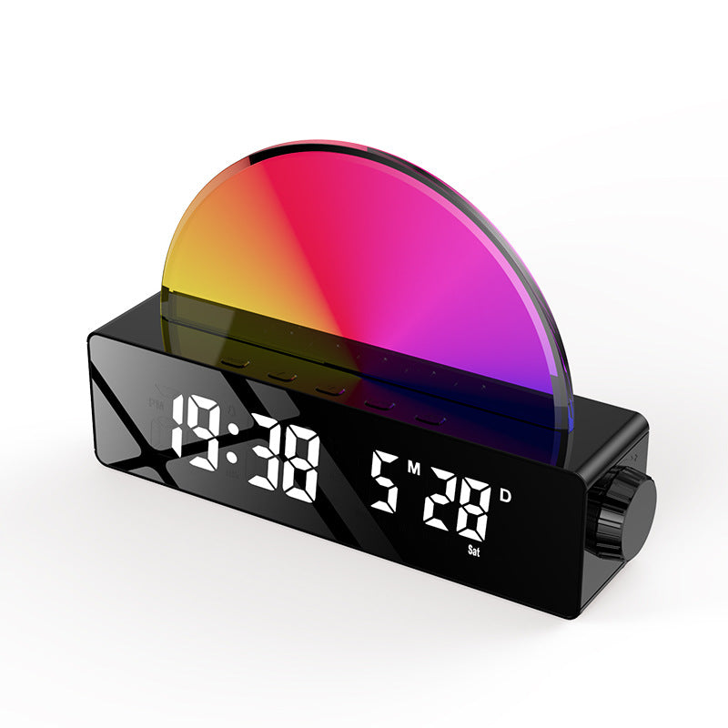 Sunset Alarm Clock with RGB Light & USB Charging