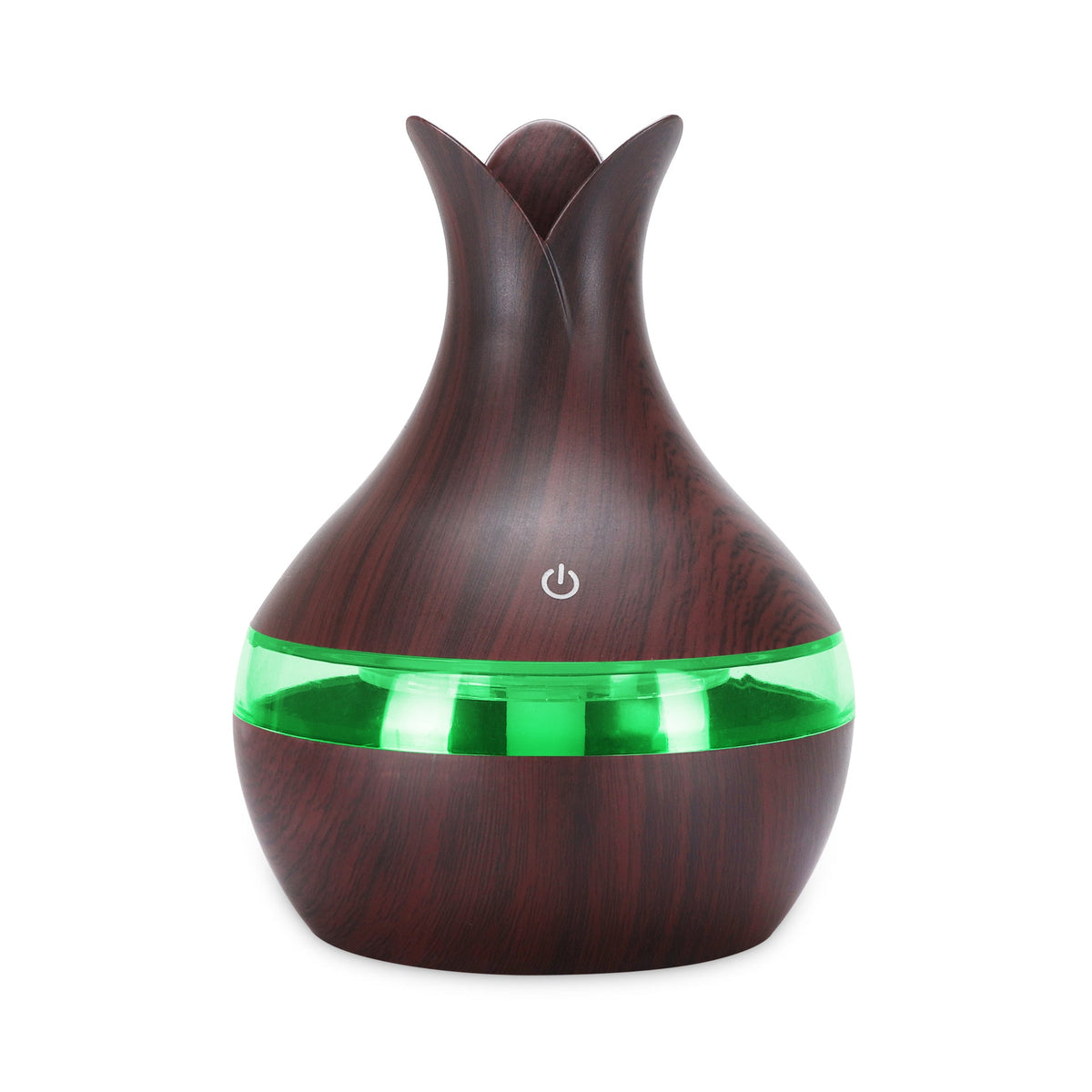 Wood-Grain Desk Humidifier with Color-Changing LED Glow