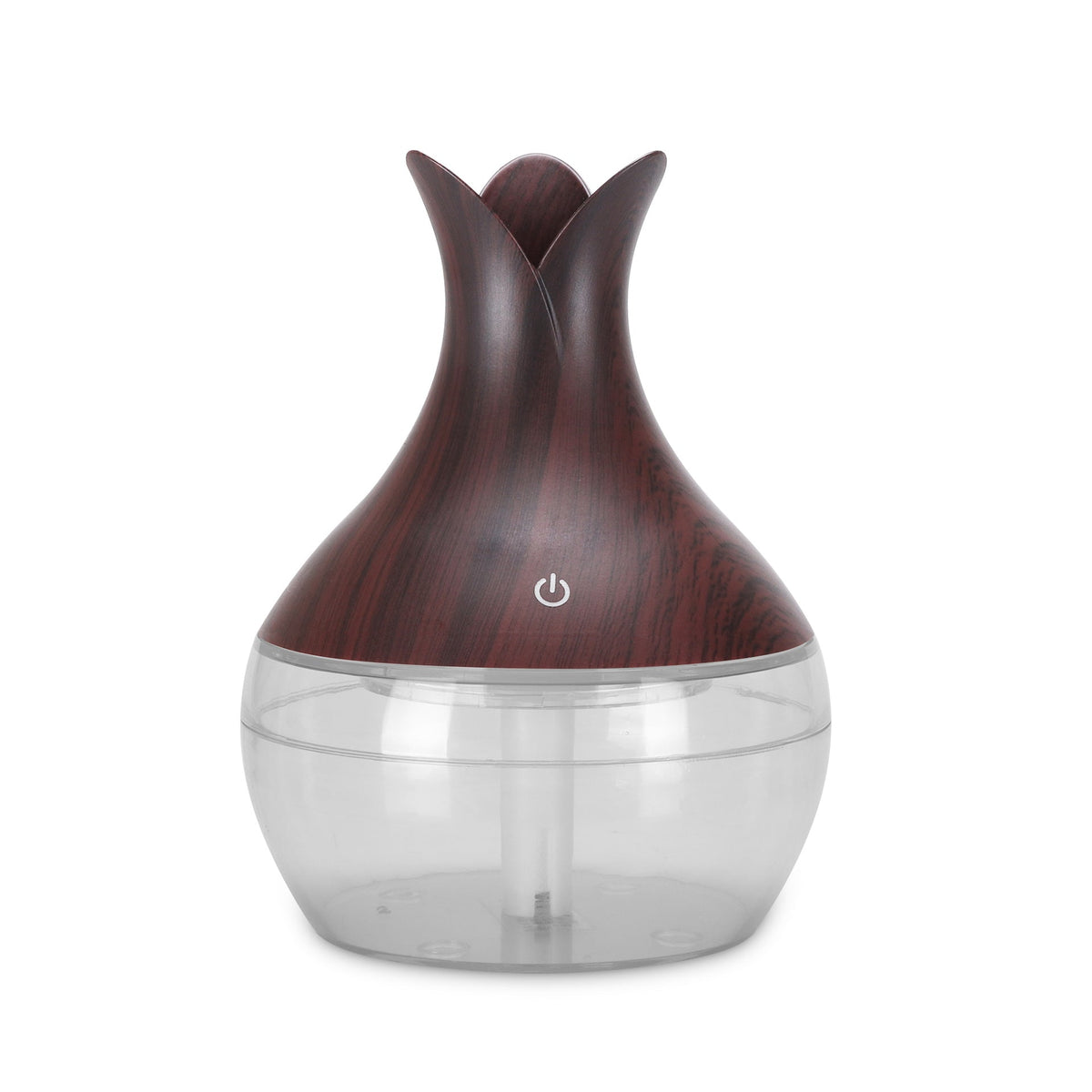 Wood-Grain Desk Humidifier with Color-Changing LED Glow