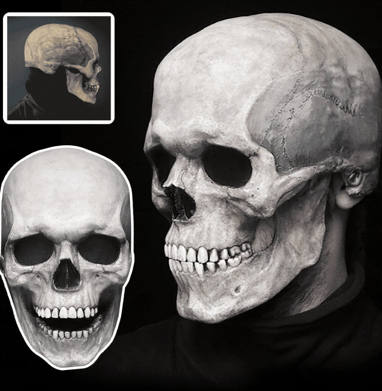 Movable Jaw Skull Mask for Realistic Halloween Costumes
