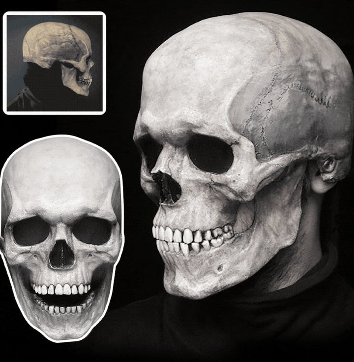 Movable Jaw Skull Mask for Realistic Halloween Costumes