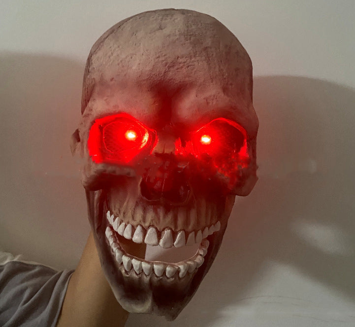 Movable Jaw Skull Mask for Realistic Halloween Costumes