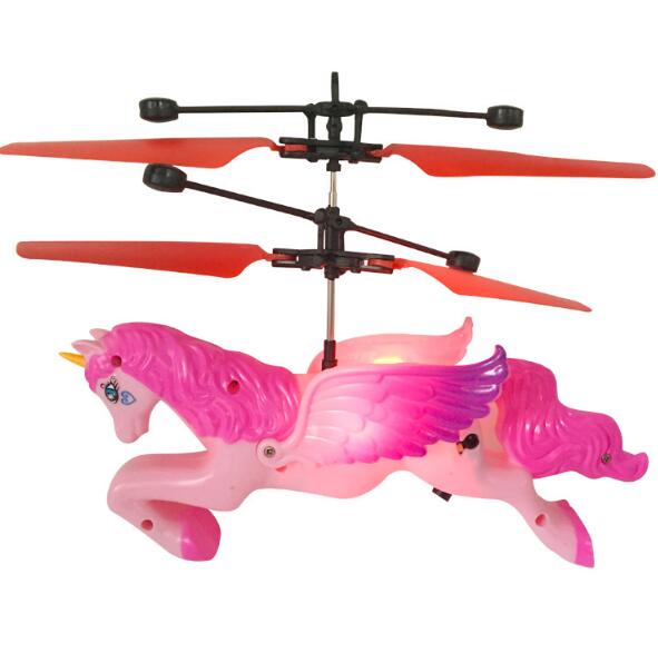 Hand-Controlled Flying Unicorn Toy for Indoor Play