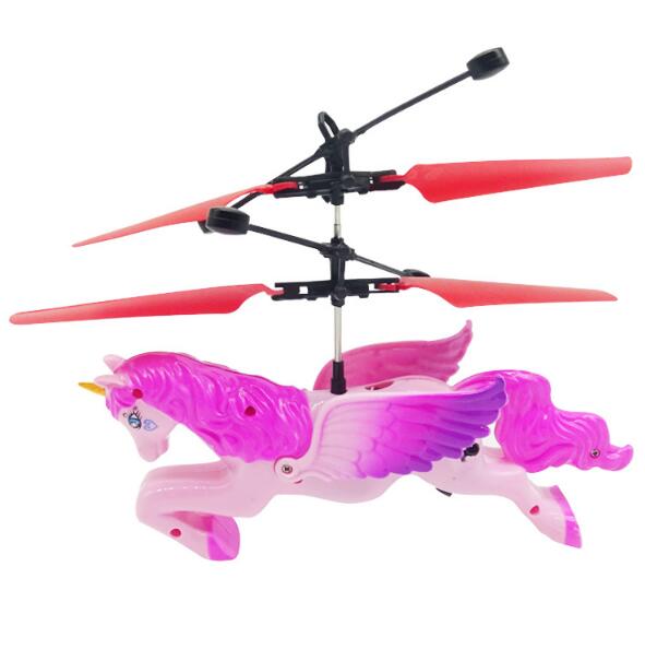Hand-Controlled Flying Unicorn Toy for Indoor Play