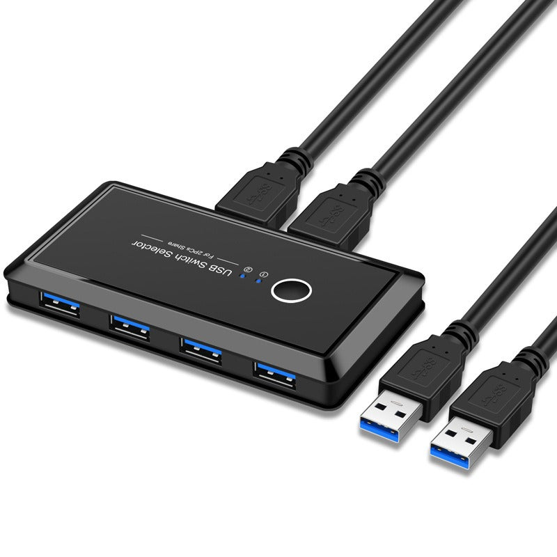 USB 3.0 Printer Sharer for Two Computers, 4 Ports