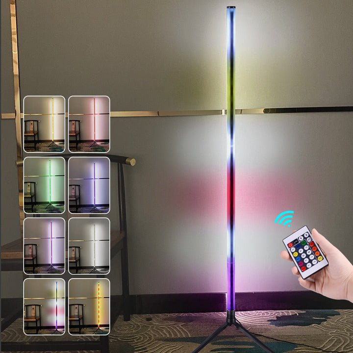 Color-Changing Corner Floor Lamp with App & Remote Control