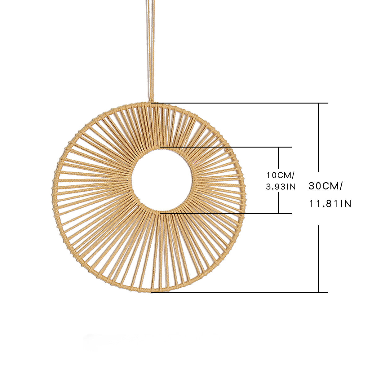 Handmade Metal Wall Decor Pendant for Boho Texture