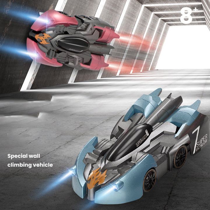 Wall-Climbing Remote Control Car With Vacuum-Powered Play