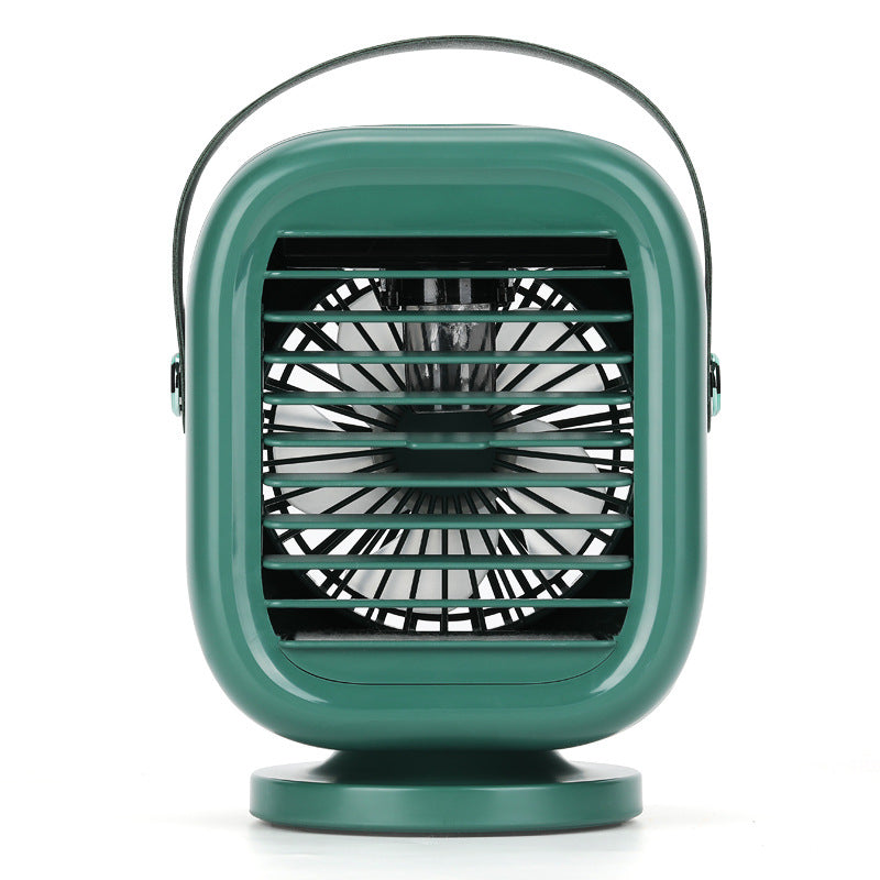 Water-Cooled Desk Fan with Mist, Portable Personal Cooler