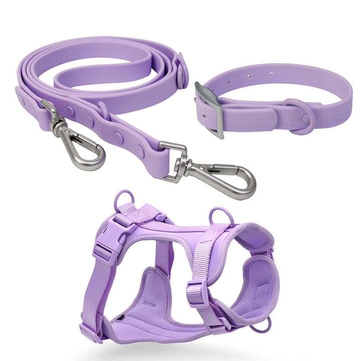 Waterproof Dog Harness Leash Set for Small Dogs, 3-Piece