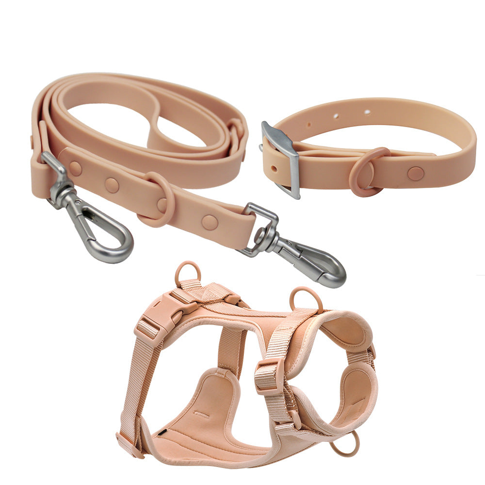 Waterproof Dog Harness Leash Set for Small Dogs, 3-Piece