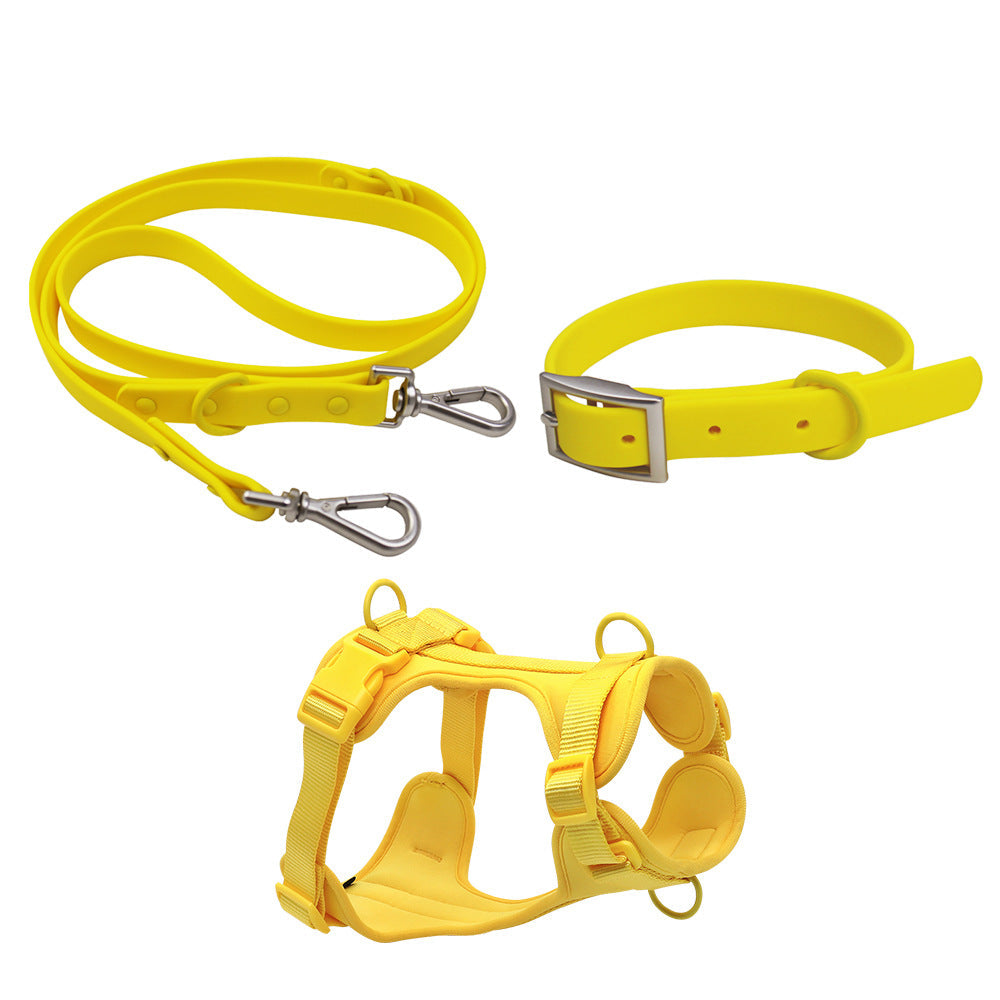Waterproof Dog Harness Leash Set for Small Dogs, 3-Piece