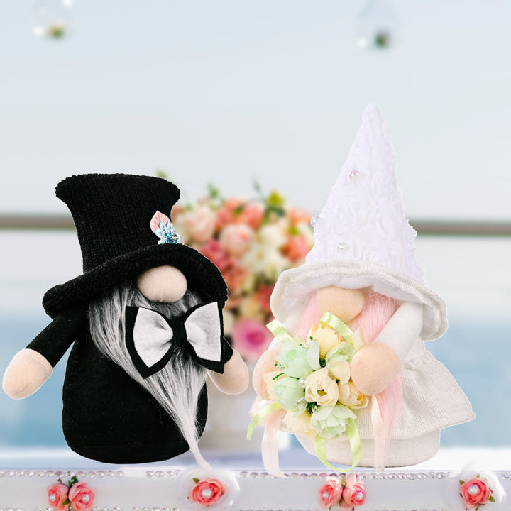 Wedding Gnome Couple Decor for Romantic Home Displays