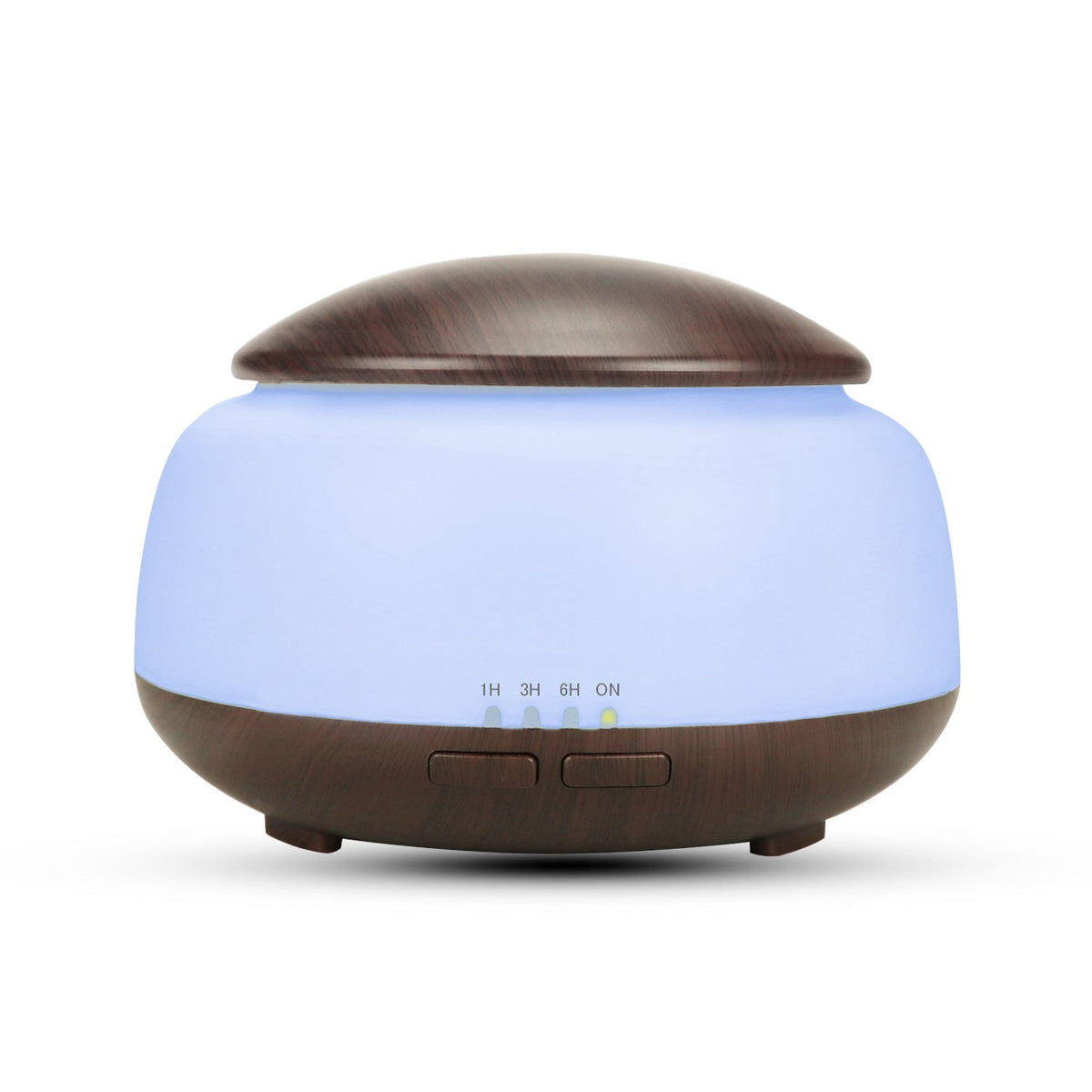 Wood Grain Aroma Diffuser Night Light Humidifier 300ml