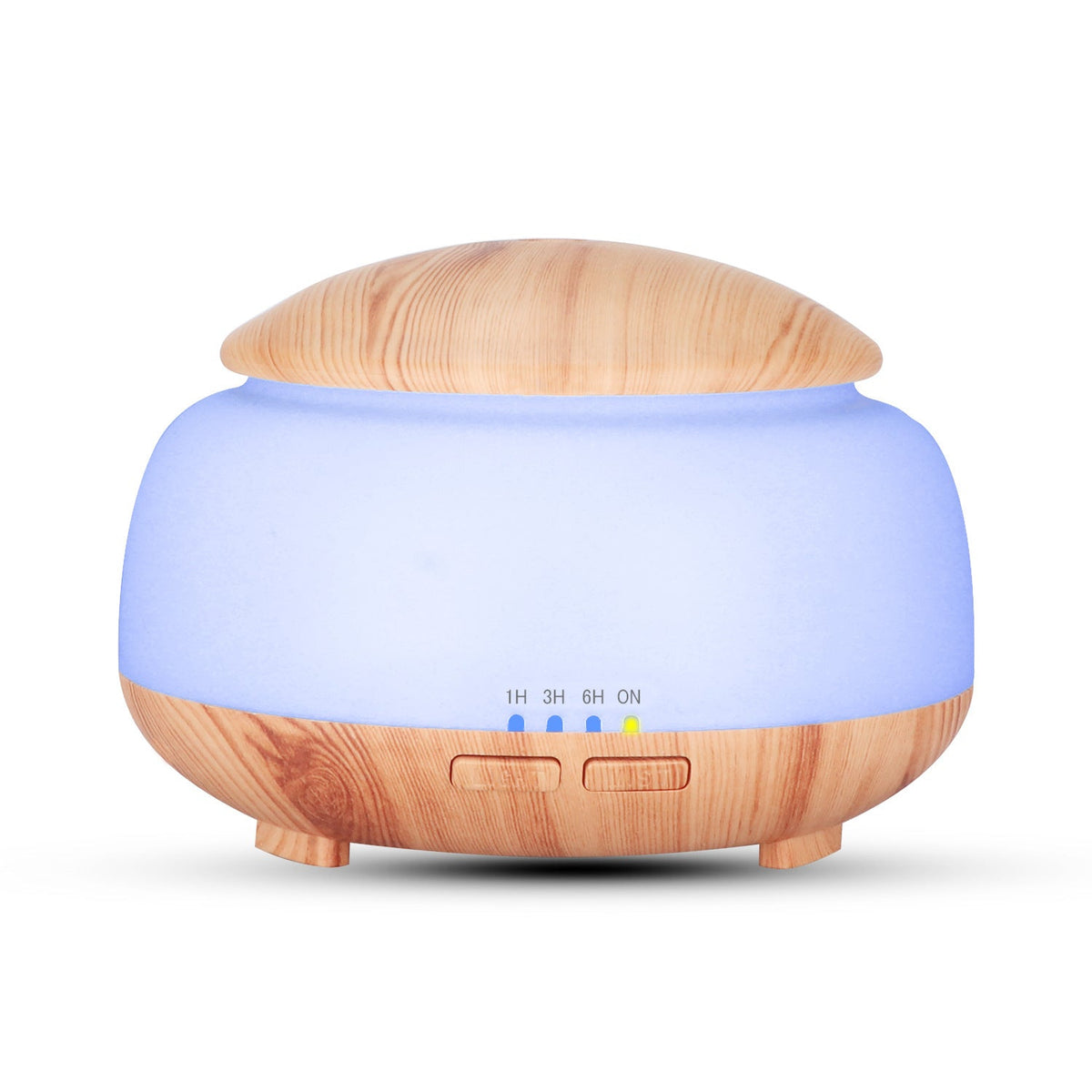 Wood Grain Aroma Diffuser Night Light Humidifier 300ml
