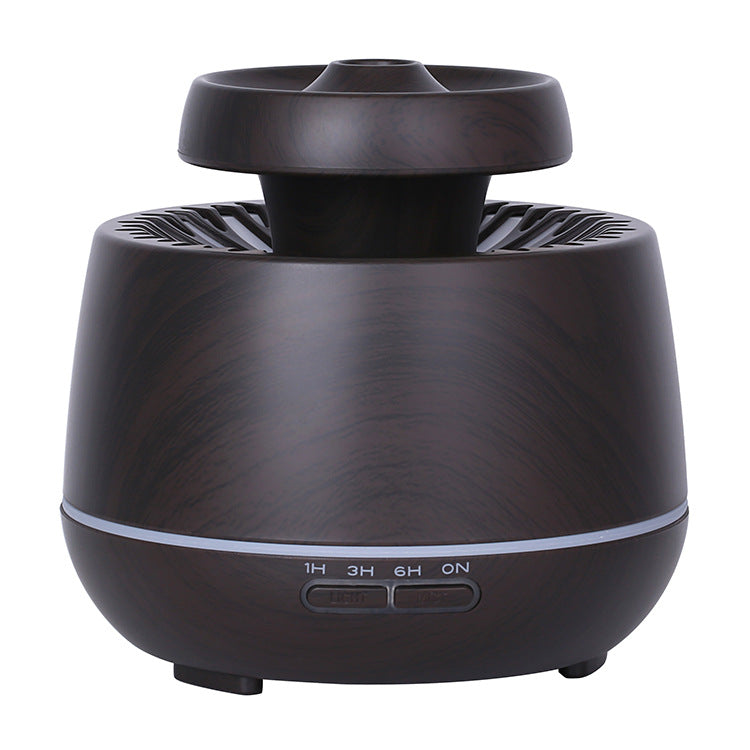 Wood Grain Aromatherapy Diffuser with Color LED Glow