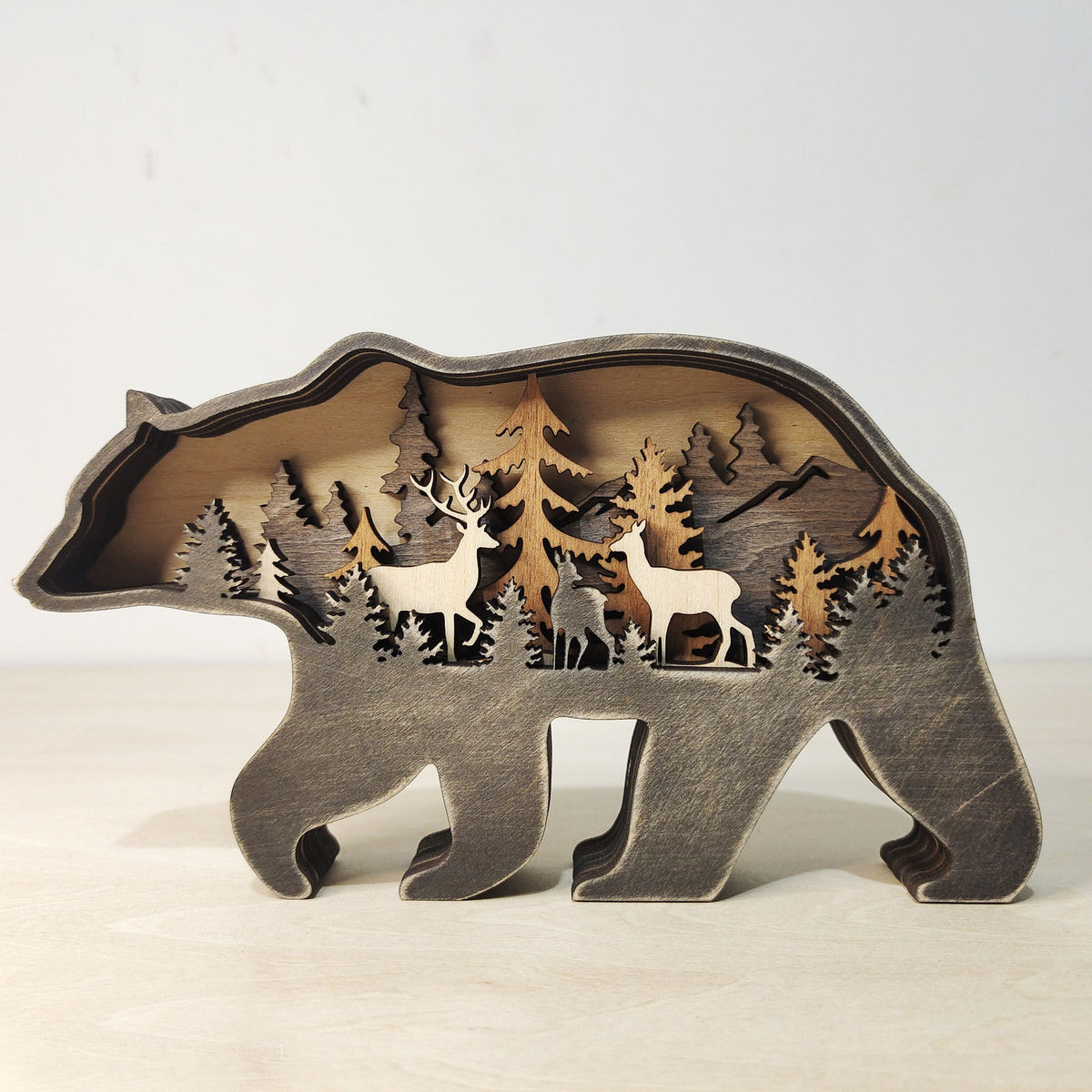 Wooden Animal Decor for Rustic Woodland Home Character