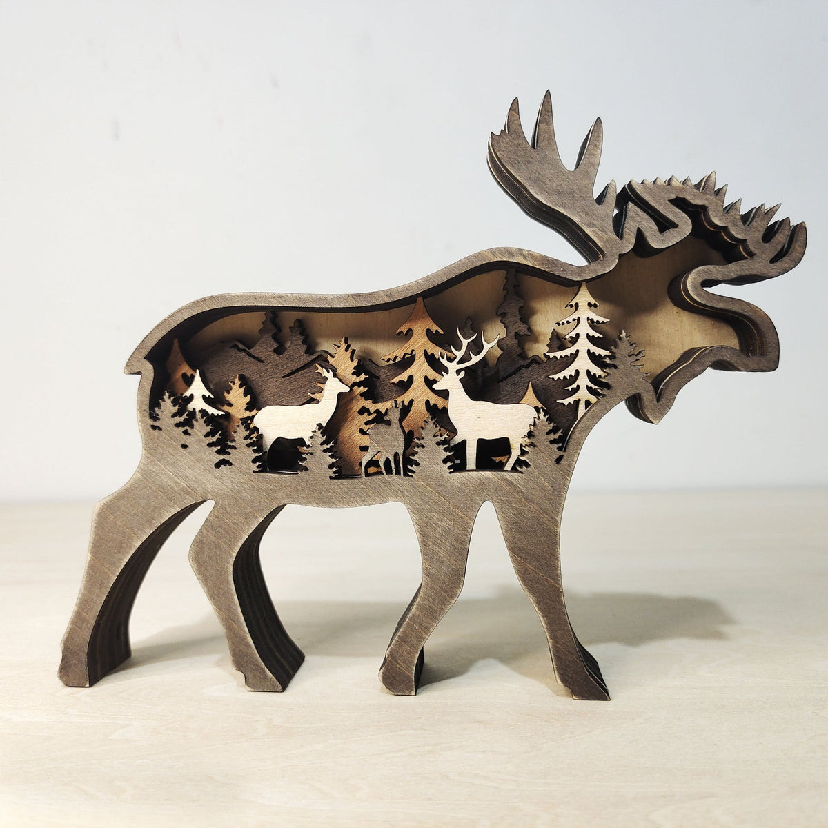 Wooden Animal Decor for Rustic Woodland Home Character