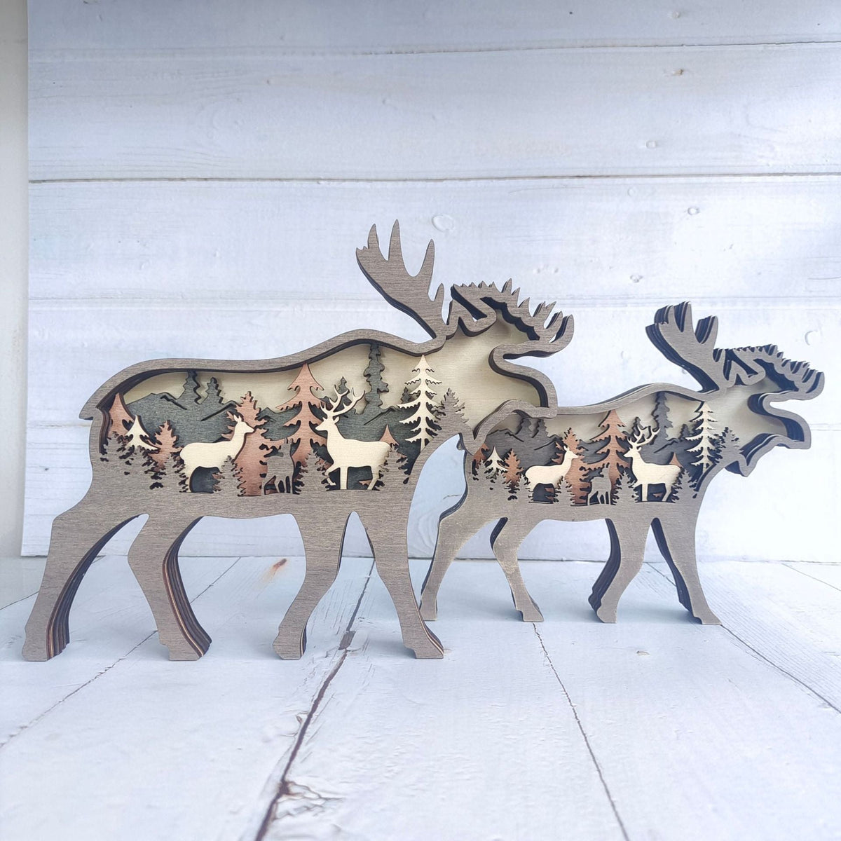 Wooden Animal Decor for Rustic Woodland Home Character