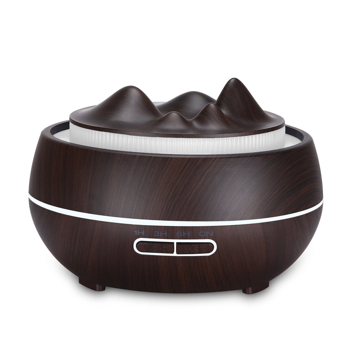 Wood Grain Essential Oil Diffuser with Mountain Mist Lid