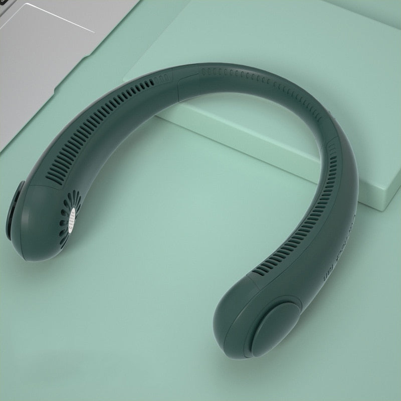 Bladeless Wearable Neck Fan, Hands-Free Summer Cooling