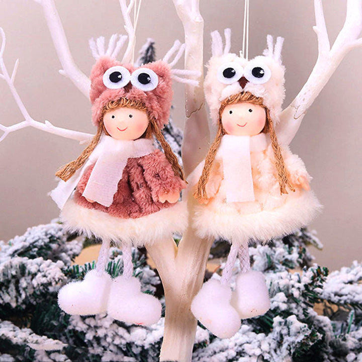 Plush Christmas Angel Ornament for Whimsical Holiday Decor
