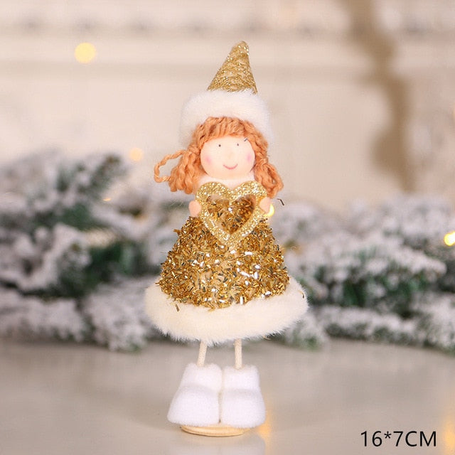 Plush Angel Christmas Ornament Cozy Holiday Tree Decor
