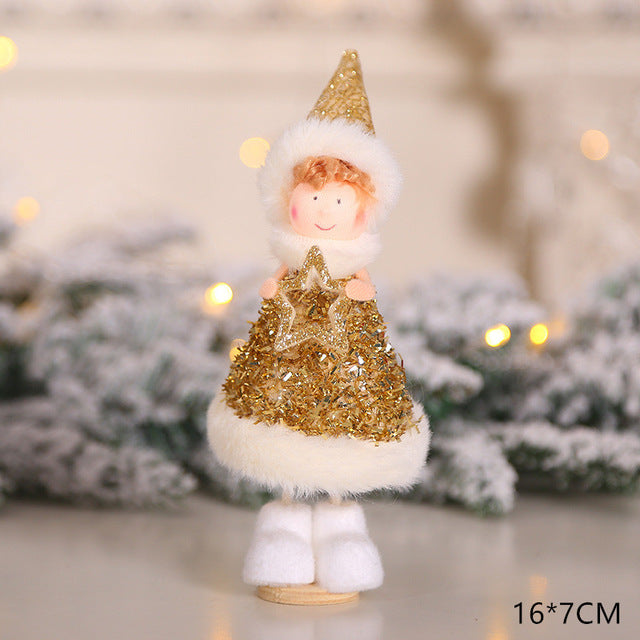 Plush Angel Christmas Ornament Cozy Holiday Tree Decor