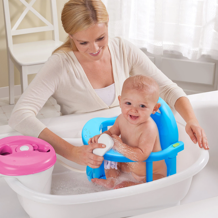 Baby Bath Seat with Four-Point Suction Stability Aid