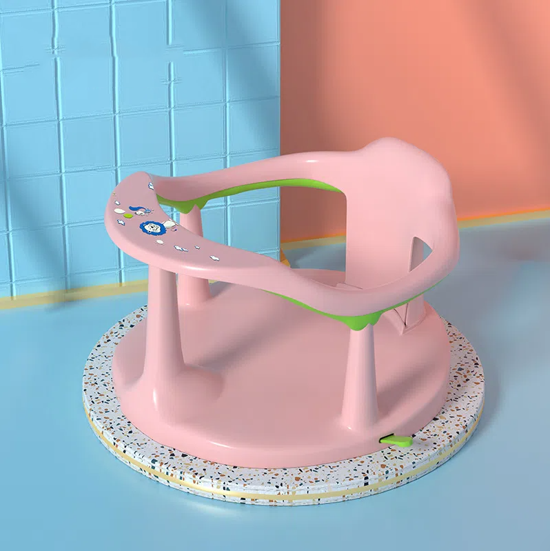 Baby Bath Seat with Four-Point Suction Stability Aid