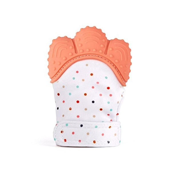 Silicone Teething Mitten for Soothing Sore Baby Gums