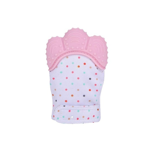 Silicone Teething Mitten for Soothing Sore Baby Gums