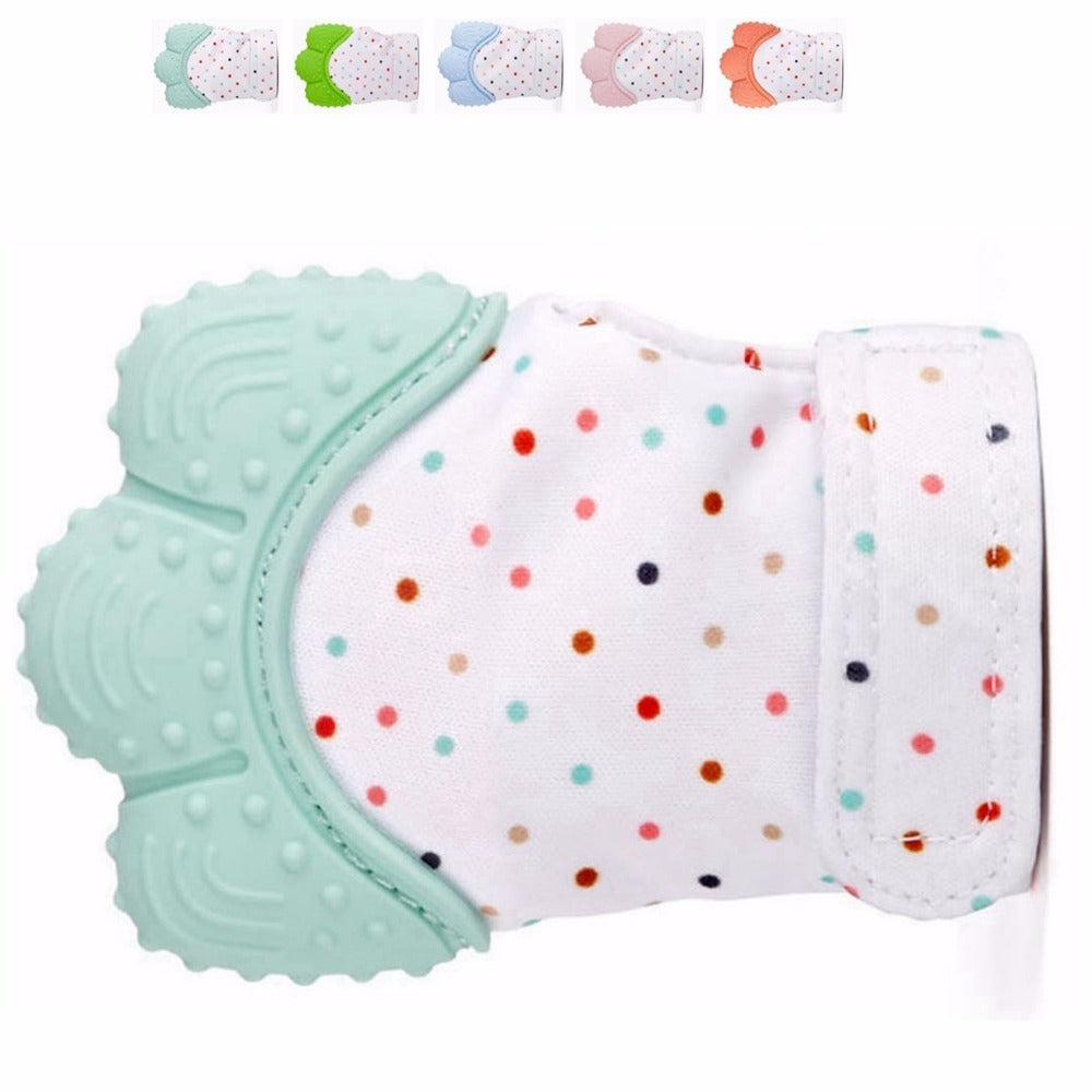 Silicone Teething Mitten for Soothing Sore Baby Gums