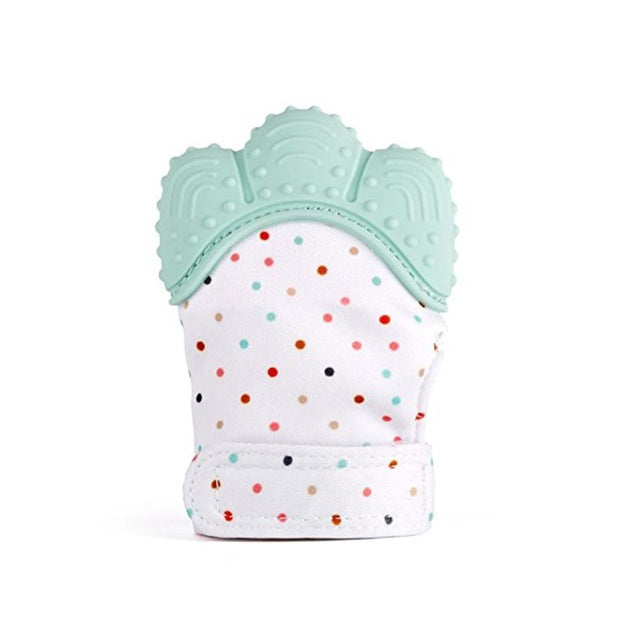 Silicone Teething Mitten for Soothing Sore Baby Gums