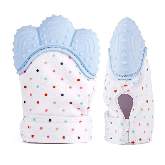 Silicone Teething Mitten for Soothing Sore Baby Gums
