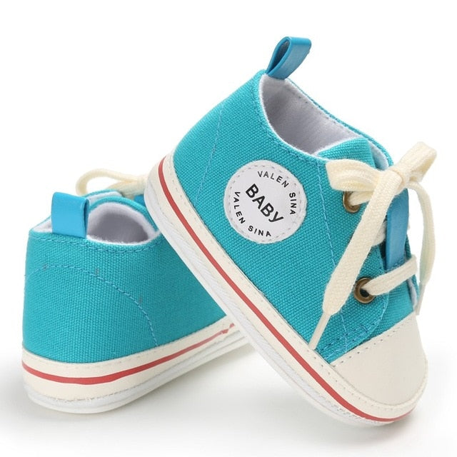 Infant Canvas Shoes With Flexible First-Walker Soles