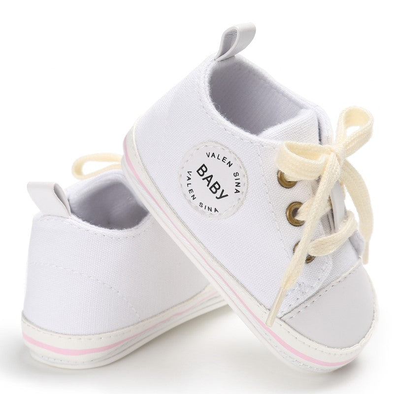 Infant Canvas Shoes With Flexible First-Walker Soles