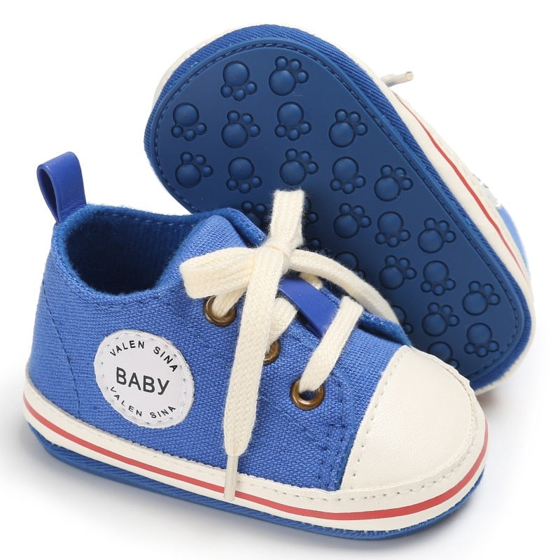 Infant Canvas Shoes With Flexible First-Walker Soles