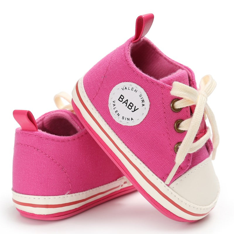 Infant Canvas Shoes With Flexible First-Walker Soles