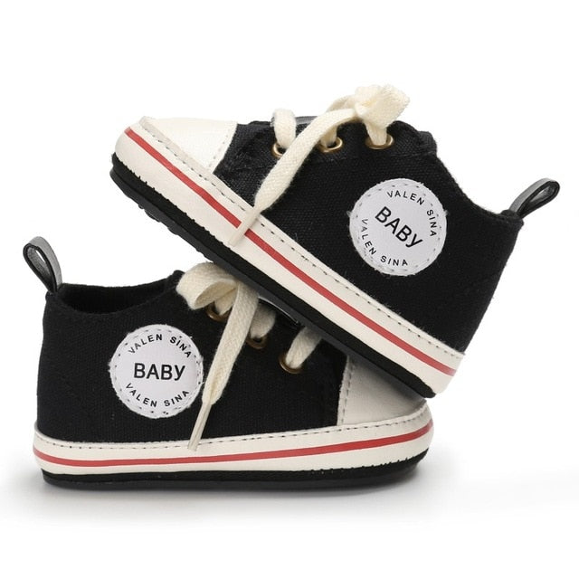 Infant Canvas Shoes With Flexible First-Walker Soles